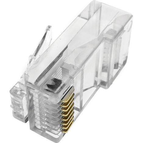BeMatik - Connecteur UTP Cat.5e RJ45 mâle à sertir sur un câble de 100 unités (1/5)