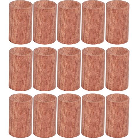 Ensemble de 15 diffuseurs d'huiles essentielles en bois, mini diffuseurs d'arômes ronds portables (bois de rose) (1/5)