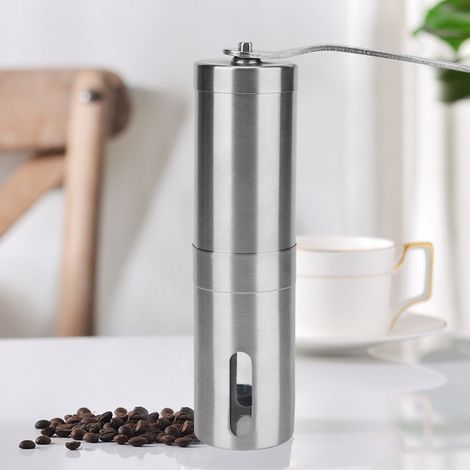 Moulin à café manuel portable en acier inoxydable 304, machine à café manuelle pour usage domestique (1/5)