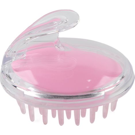 Peigne de massage du cuir chevelu, brosse de douche pour shampoing soin capillaire, outil de beauté rose (1/5)