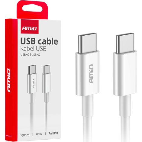 Cavo di ricarica FullLINK USB-C da 60 W e 100 cm amio-03896 (1/5)
