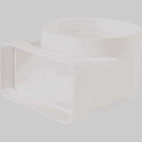 GOMITO 90° TONDO-RETTANGOLARE - Ø 100 - 55 x 110 mm