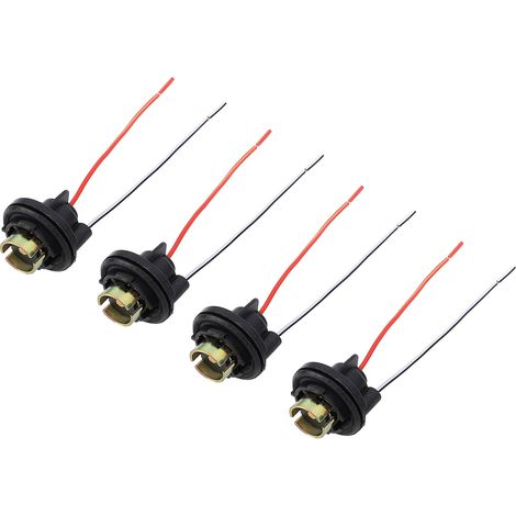 4er-Pack vorverdrahtete DC12 bis 24V Rücklichtfassung 1156 BA15S Rücklichtlampenfassung für Bremslicht, Fernlicht, Rücklicht, Rücklicht.