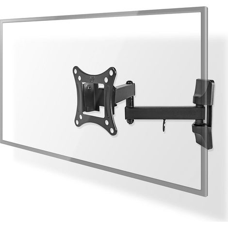 Soporte de pared para TV de movimiento completo  13-27"  Peso máximo de pantalla soportado: 15 kg  Inclinable  Giratorio  Distancia mínima a la pared: 60 mm  Distancia máxima a la pared: 350 mm (1/5)