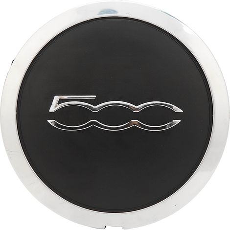 SJLERST Capuchon de moyeu de roue central avec garniture chromée 68078419AC Capuchon de moyeu de roue résistant à la chaleur pour FIAT 500 (1/5)