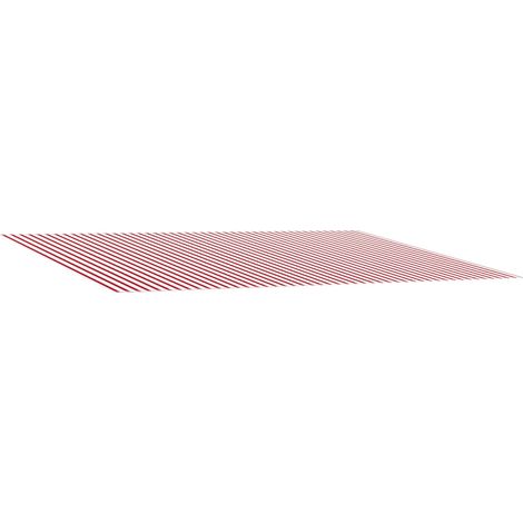 Toile de rechange pour auvent Rouge et Blanc 600 × 350 cm vidaXL