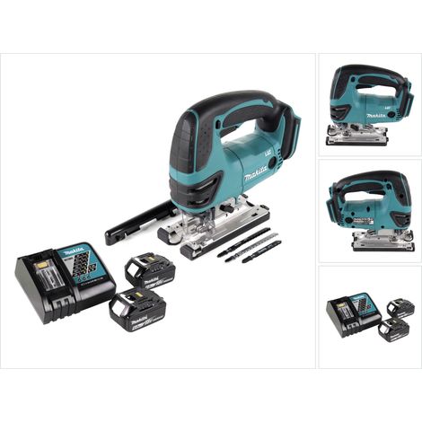 Sierra de calar sin cable Makita DJV 180 RG 18V + 2x batería 6,0 Ah + cargador (1/5)