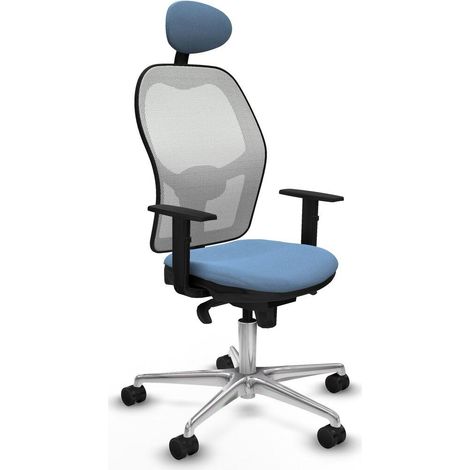Piqueras y Crespo Jorquera Silla de oficina azul cielo ergonómica (1/3)