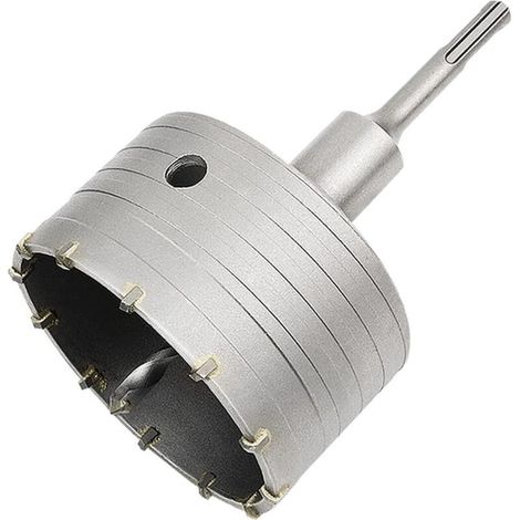 110-mm-Betonlochsäge – SDS-Plus-Adapter – YG8-Hartmetall und Wolfram – Schneidet Ziegel, Zement und Stein – Präzise und schnelles Schneiden (1/5)