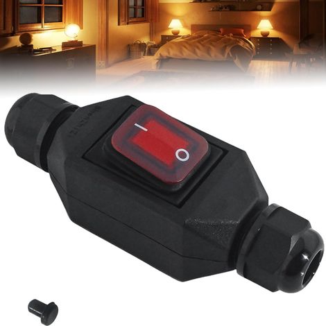 Interrupteur en ligne AC220 V 30 A - Étanche IP66 - Entrée et sortie des deux côtés (1/5)