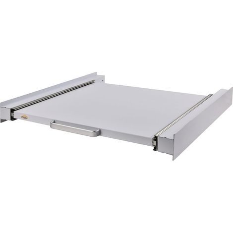 Kestek Zwischenbausatz 60cm mit Ausziehlade Ablage weiß Waschmaschine Trockner