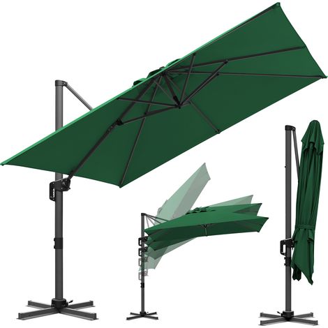 TolleTour Marktschirm Grün – Sonnenschutz für Terrasse und Balkon, stabil & wetterfest
