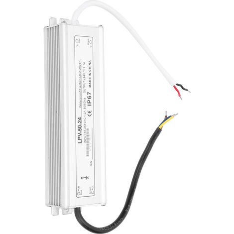 Alimentation étanche 24V 50W transformateur LED aluminium étanche IP67 driver LPV-50-24 (1/5)