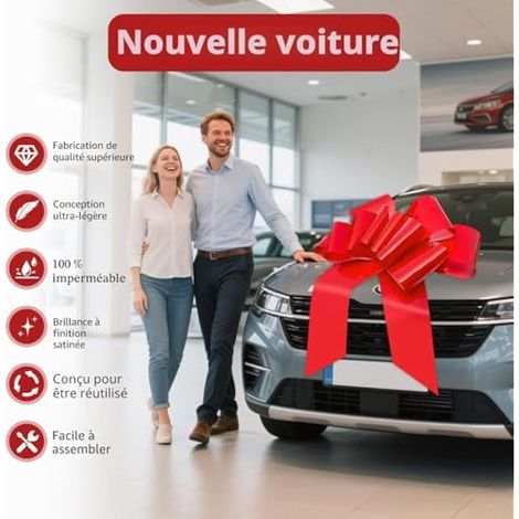Grand nœud papillon pour voiture, cadeau de 76 cm (1/3)