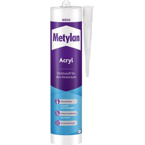 Metylan Wand & Decke Acryl Herstellerfarbe Weiß MAWD1 300 ml (1/2)