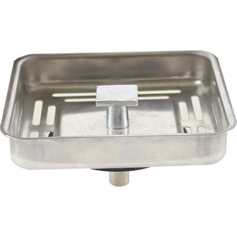 Bouchon d'évier carré anti-obstruction en maille pour cuisine, salle de bain, baignoire, 78 mm