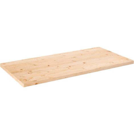 vidaXL Piano Tavolo 100x50x2,5 cm Legno Massello di Pino Rettangolare (1/5)