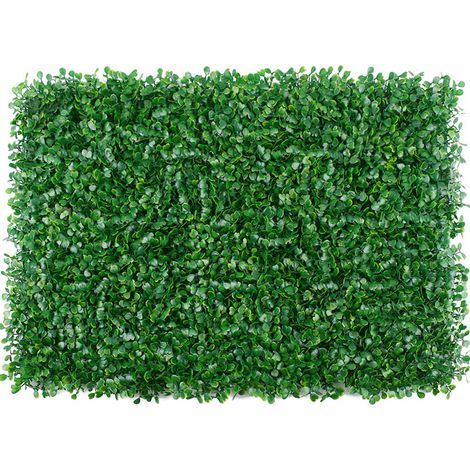 Panneaux de gazon artificiel 40x60cm pour mur, clôture et décor de jardin. (1/5)