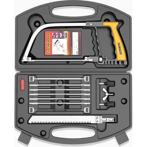 12-in-1 multifunktionales Handsägenset mit Ersatzsägeblatt - zum Schneiden von Holz und Metall. (1/4)