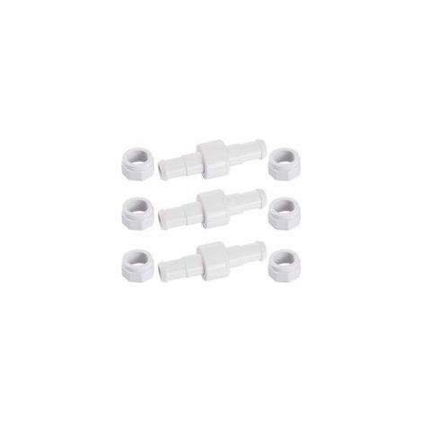 Accessoire pour robot de piscine,D20 Lot de 3 Raccords Rotatifs pour Tuyau D'arrosage avec 6 Embouts D15 Compatibles avec Zodiac Polaris 180 280 380 Robot Nettoyeur Piscine (1/4)