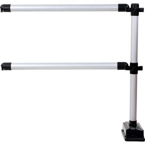 Barrière Express 2 lisses 1m supplémentaires Gris Métal - 2001298 (1/2)