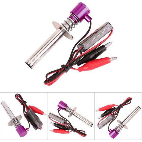 Démarreur de bougie électronique 6V-24V pour moteur de voiture RC nitro (Violet) (1/5)