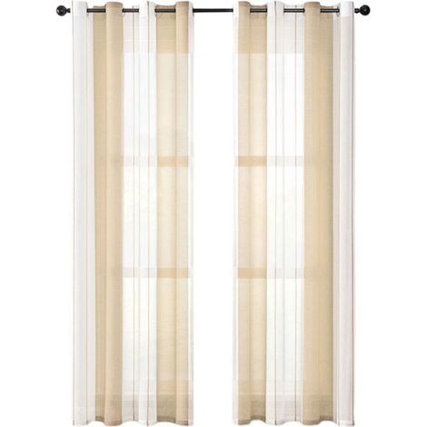Rideaux Opaques pour Salon - 2 Pièces - Rideaux Thermiques Isolants avec Oeillets - Gris (1/5)