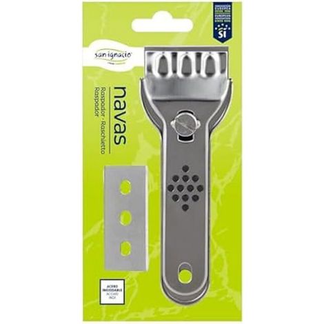 Raclette - - 13,7 x 4,5 cm - Acier inoxydable - Ergonomique - Polyvalent (1/4)