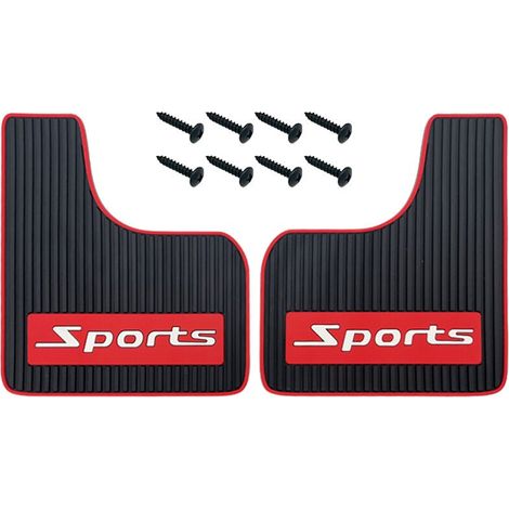 2 Pieces Car Mudguard Universal Rubber Mudguard Soft Crash-Free Front and Rear Mudguard Splashguard For Car