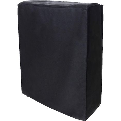 Lntyq Housse de lit pliante, housse de rangement pour lit pliant noir portable housse de lit pliante housse de protection anti-poussière pour intérieur extérieur(85 33 107cm)