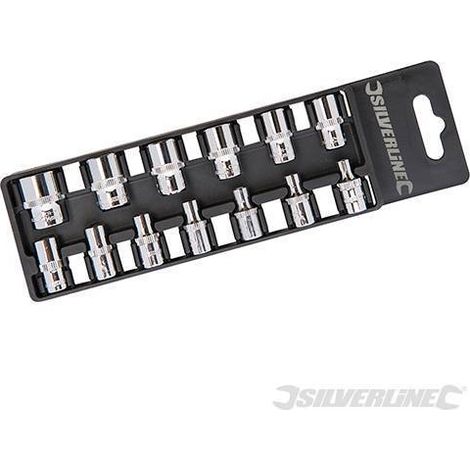 SET 13 PZ CHIAVE CHIAVI BUSSOLA BUSSOLE METRICI ESAGONALI A 1/4 4-14 SILV 581