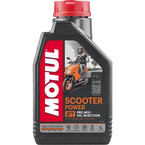 Aceite de motor Motul para scooter 2T Power 1L (100% sintético)