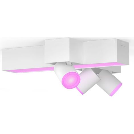 Philips Hue Centris Spot en saillie à 3 points lumineux + 1 Barre Lumineuse en Forme de Croix (Blanc) Lumière blanche et colorée - White and Color Ambiance (1/5)