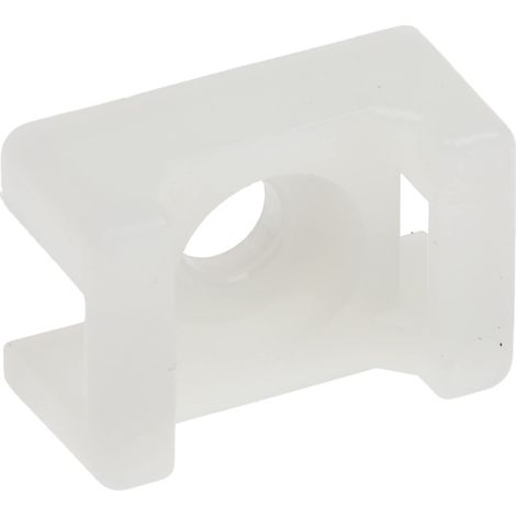 Lot de 250 douilles de fixation en nylon 66 blanc 15 mm x 10 mm pour serre-câbles de 3 mm 5 mm
