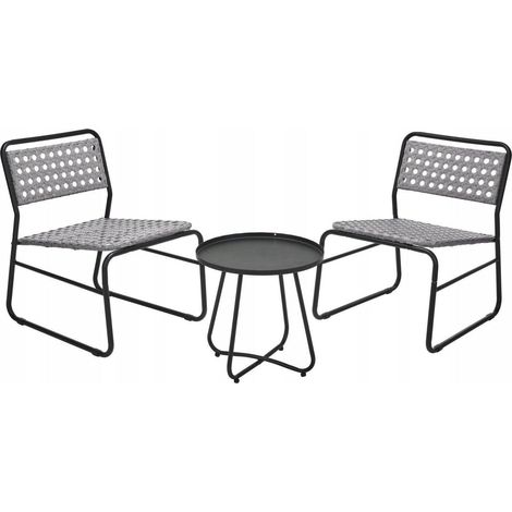 Ensemble de meubles de jardin en métal, ROTIN (1/2)