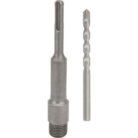 Elektrischer Hohlbohrschaft 155 mm, silberfarben, runder Bohrschaftadapter für Betonbohrungen (1/5)