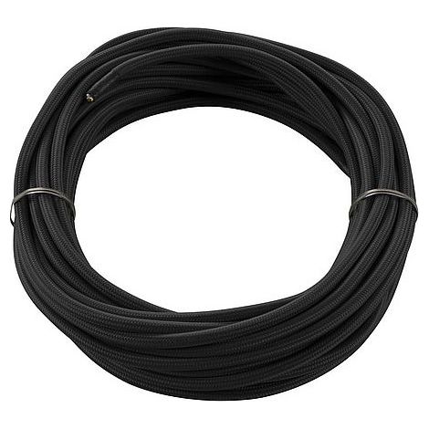 Câble PVC 3G1,50 H05VV-F recouvert de tissu tissé noir