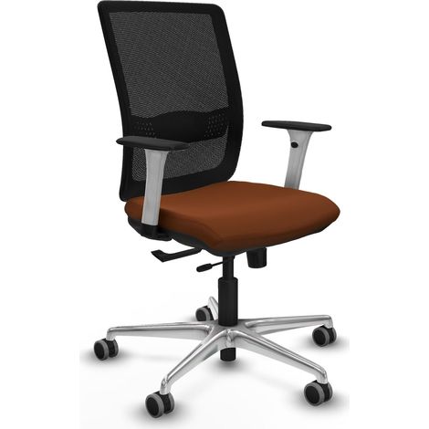 Chaise piqueras y crespo Haches cuir marron sans accoudoirs (1/2)