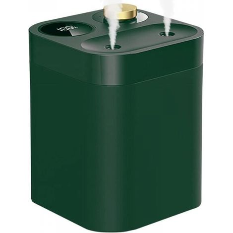 Mini humidificateur d'air avec deux buses et 5 modes de pulvérisation, voyant d'alimentation et fonction d'arrêt automatique,vert (1/5)