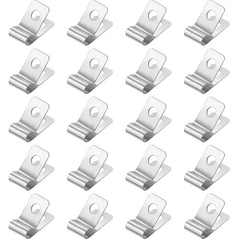 Paquete de 20 bridas metálicas tipo R de 4 mm - Fabricadas en acero inoxidable 304 - Para instalación industrial y doméstica (1/5)