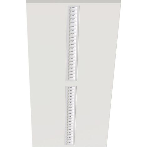 DALLE MODULO 300x1200 UGR19 25W 2CCT (3000K/4000K) 3500lm 50000h blanc ARIC 51978 (1/5)