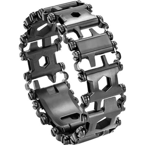 Bracelet multifonctionnel d'extérieur, bracelet 29 en 1 en acier inoxydable avec tournevis, ouvre-boîte, décapsuleur et clé. (1/5)