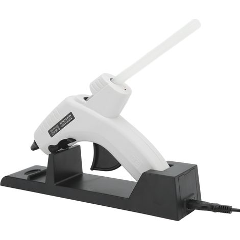 Pistolet à colle thermofusible certifié ULSAA avec base, anti-goutte, buse anti-brûlure, rechargeable, rétention de chaleur de 11 mm, norme européenne. (1/5)