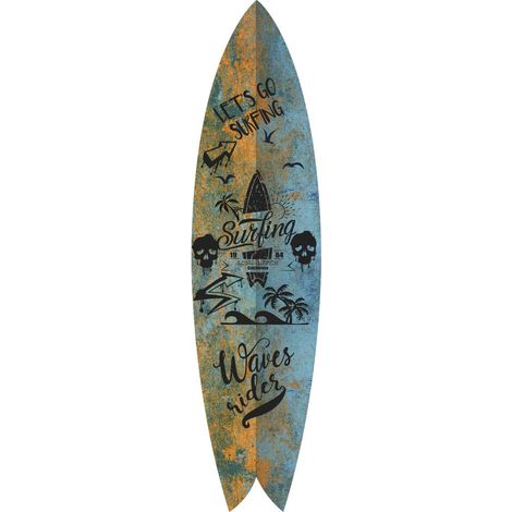 Planche de surf déco Let's go surfing (1/3)