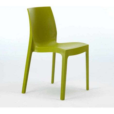 22 Silla de cocina Apilable de Polipropileno Rome Grand Soleil - Verde Anís