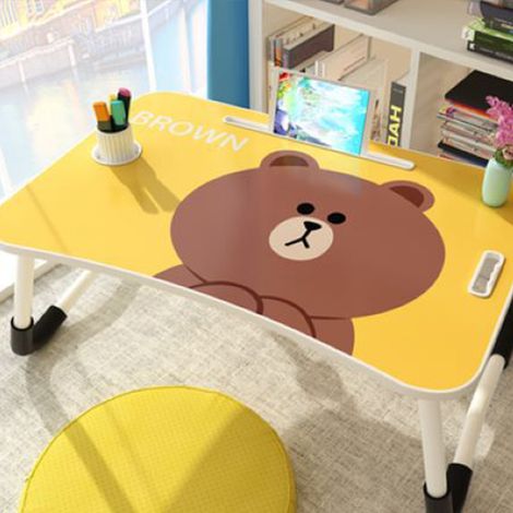 Tablette pliante pour ordinateur portable motif cartoon, bureau de lit portable et pliable, support pour PC, taille 60x40x28cm