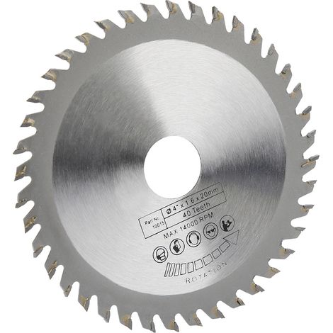 Hartmetall-Kreissägeblatt für Holzbearbeitung, TCT-Trennscheibe, 110 x 1,6 x 20 mm, 40 Zähne (1/5)