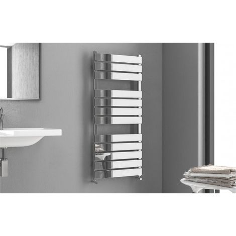 Radiateur sèche-serviette design vertical MARCELLA 51x120 cm en chrome (1/5)