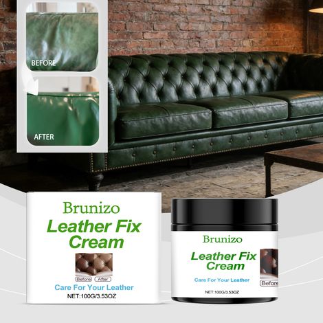 Crème multifonctionnelle pour l'entretien du cuir : restauration des canapés, protection de la brillance et soin des surfaces des meubles – 100 g (1/5)