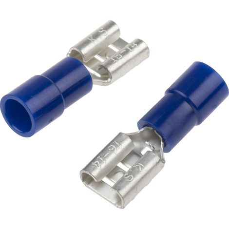 Cosse faston RS PRO, Isolé, Bleu